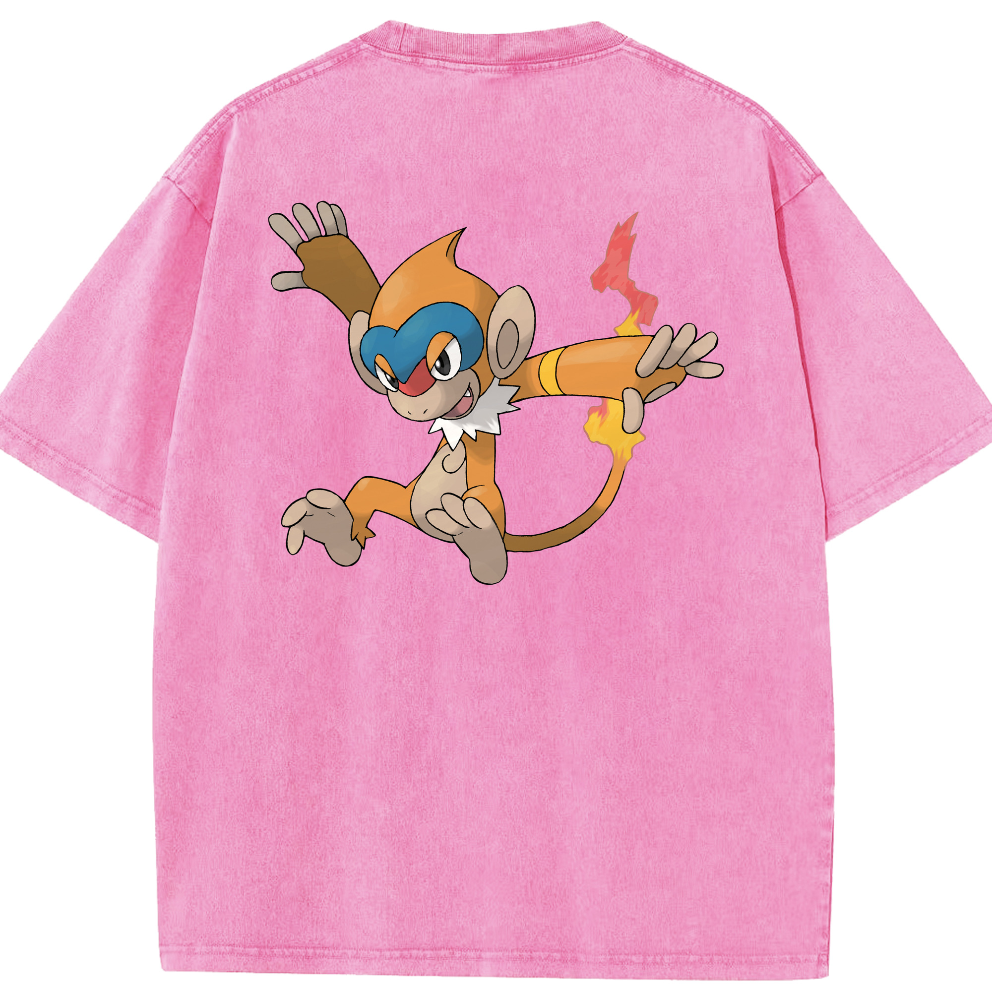（画像用） ポケットモンスター Pokémon 綿100% ヴィンテージ風 半袖Tシャツ（背面プリント）